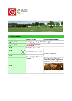 Thursday, 13-04-17 Hockey players Accompanying