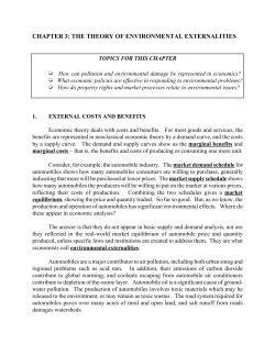 chapter 3: the theory of environmental externalities