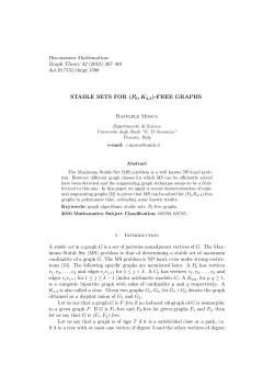 STABLE SETS FOR (P6, K2,3)