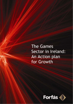 The Games Sector in Ireland: An Action plan for Growth