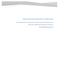 New Buyer ReQuest Template