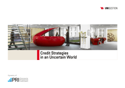 Credit Strategies in an uncertain world_Feb2014