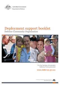 The Deployment Support Booklet