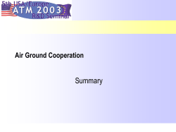 Air Ground Cooperation