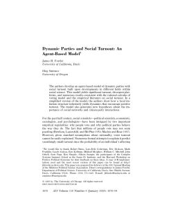 Dynamic Parties and Social Turnout: An Agent