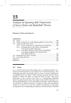 Analysis of Spinning Ball Trajectories of Soccer Kicks and