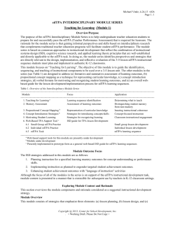 ECU TPA Teaching Module