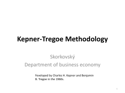 Kepner-Tregoe Methodology