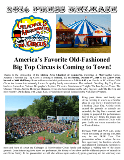 2016 press release - Melissa Area Chamber of Commerce