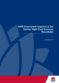 Night time economy roundtable actions