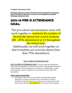 Template Attendance Plan