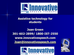 Integrating Computers and Technology into speech therapy to