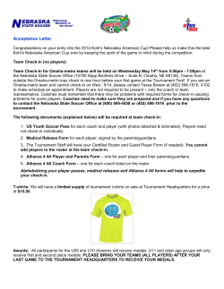 Acceptance - The Tournament Center