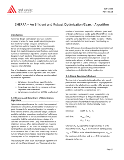 SHERPA &ndash; An Efficient and Robust Optimization/Search Algorithm