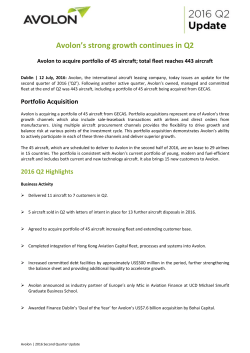 Q2 - Avolon