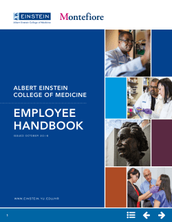 Employee Handbook - Albert Einstein College of Medicine