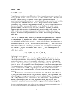 The public sector - National Transfer Accounts