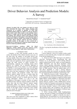 Driver Behavior Analysis and Prediction Models: A Survey