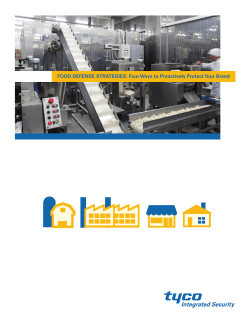 FOOD DEFENSE STRATEGIES: Four Ways to Proactively Protect