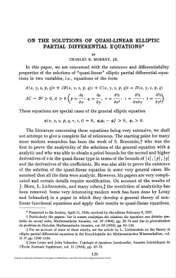 on the solutions of quasi-linear elliptic partial differential equations