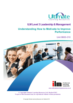 Managing creativity and innovation in the workplace &ndash; Unit