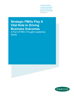 Strategic PMOs Help Drive Business Outcomes | PMI Thought
