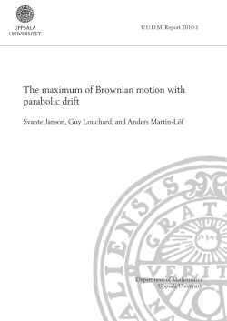 The maximum of Brownian motion with parabolic drift