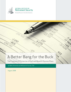 A Better Bang for the Buck - Public Employees` Retirement System of