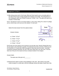 The following problems should be printed, completed, and placed in