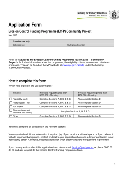 ECFP Community Projects Application Form 2017