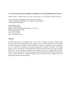 A Survey of the Interoperability Standards for the Personal
