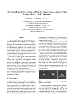 Simulating Rigid-Bodies, Strings and Nets for Engineering