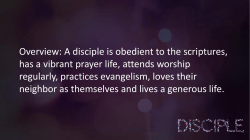 is obedient to the scriptures, has a vibrant prayer