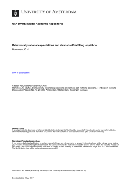 Behaviorally rational expectations and almost self