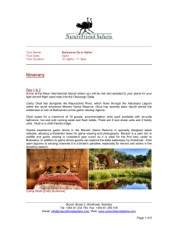 Botswana Fly-in Safari