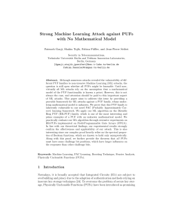 Strong Machine Learning Attack against PUFs with No Mathematical