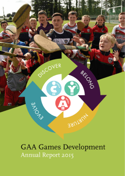 GAA Games Development | Annual Report