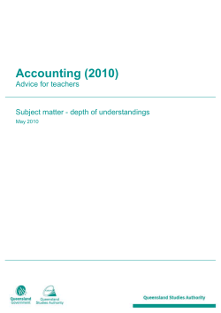 Accounting - Queensland Curriculum and Assessment Authority