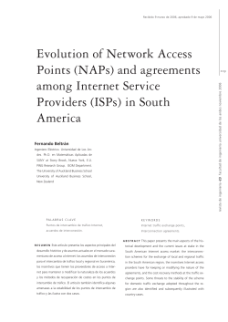 (NAPs) and agreements among Internet Service