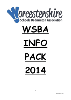 Information Pack for Parents and Players.