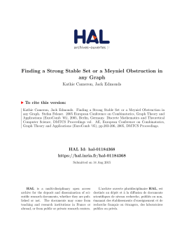 Finding a Strong Stable Set or a Meyniel Obstruction in any