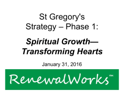 St. Gregory`s Strategy Update Report