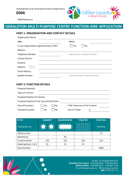 Letterhead with footer - City of Greater Geraldton