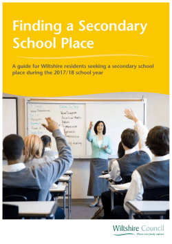 Finding a Secondary School Place