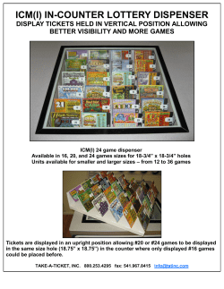 icm(i) in-counter lottery dispenser - Take-A