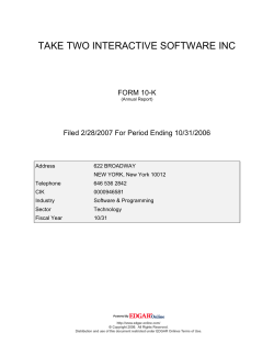 take two interactive software inc