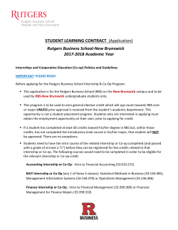 Student Learning Contract (Application)