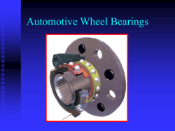 Automotive Wheel Bearings
