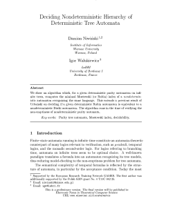 Deciding Nondeterministic Hierarchy of Deterministic Tree