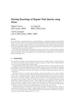 Datalog Rewritings of Regular Path Queries using